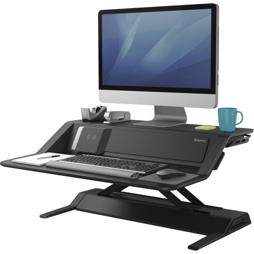 Fellowes Lotus™ DX Sit-Stand Workstation - Black (8080301)
