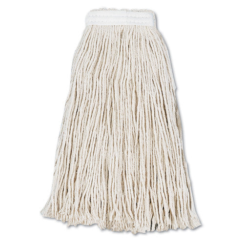 Boardwalk Cut-End Wet Mop Head, Cotton, #16, White, 12/Carton (BWK2016CCT)