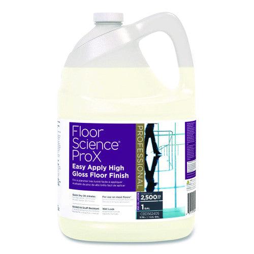 Diversey Floor Science ProX Easy Apply High Gloss Floor Finish, 1 gal Bottle, 4/Carton (CBD562405)