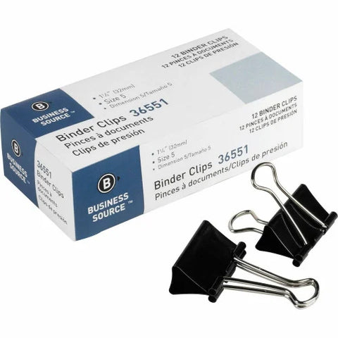 Business Source Fold-back Binder Clips (BSN36551)
