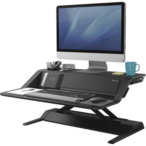 Fellowes Lotus™ DX Sit-Stand Workstation - Black (8080301)