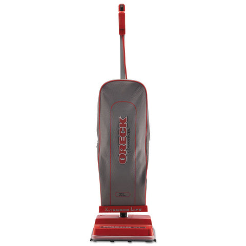 Oreck U2000RB-1 Upright Vacuum, 12" Cleaning Path, Red/Gray