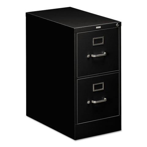 HON 510 Series Vertical File, 2 Letter-Size File Drawers, Black, 15" x 25" x 29" (512PP)