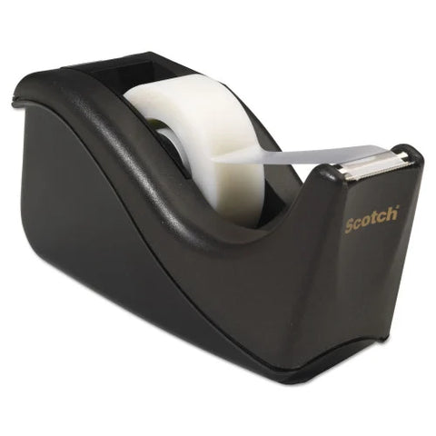 Scotch Desktop Office Tape Dispenser is a deluxe, two tone desktop tape