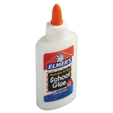 Elmer's Washable School Glue, 4 oz, Dries Clear (E304)