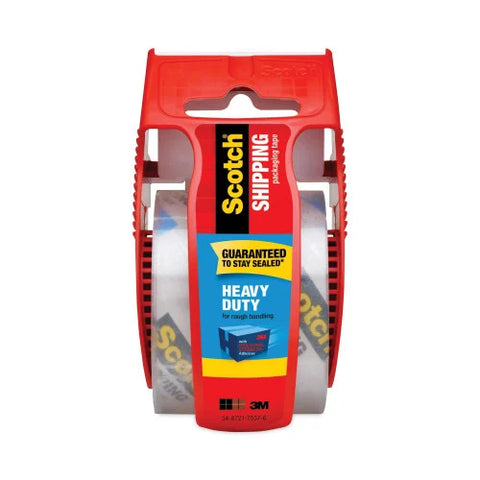 Scotch 3850 Heavy-Duty Packaging Tape with Dispenser, 1.5" Core, 1.88" x 66.66 ft, Clear (142)